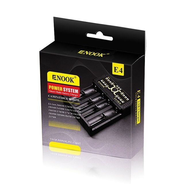 إينوك E4 بطاريات لي أيون شاحن تفريغ مع شحن أكي DC 3.6V / 3.7V