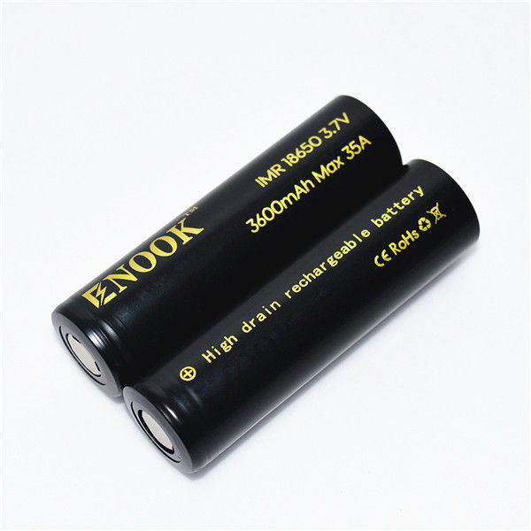 18650 بطارية ليثيوم أيون قابلة لإعادة الشحن 3.7 فولت 3600mAh نوع سطحي