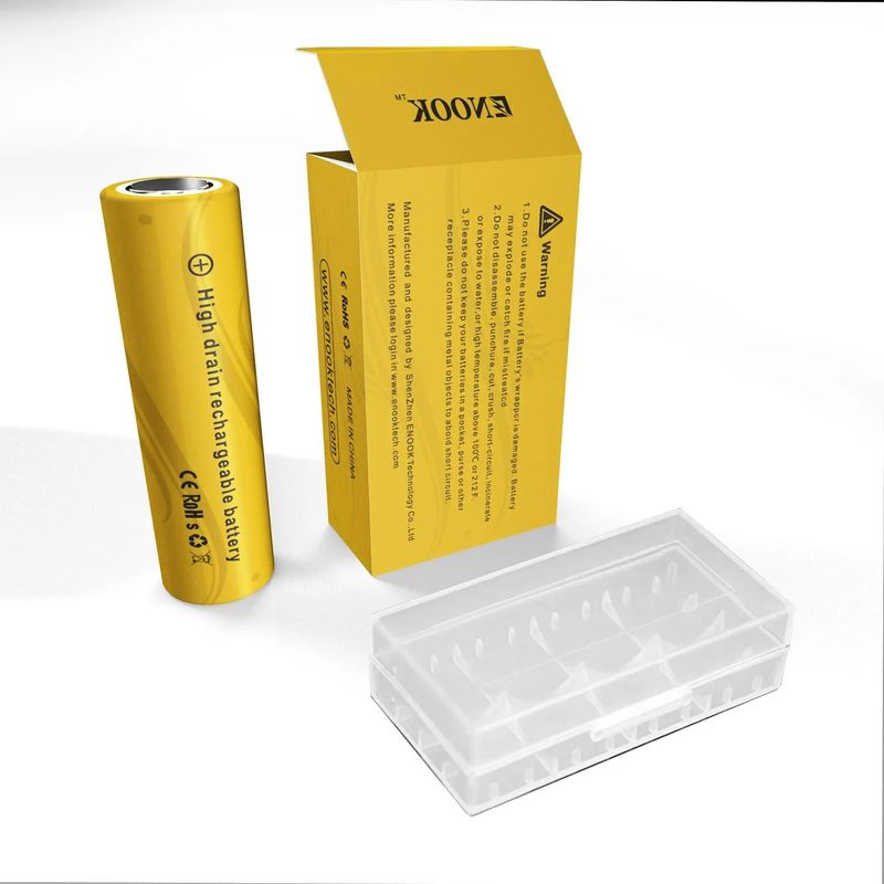 سعر الجملة 18650 3.7 فولت 2200mah بطارية قابلة لإعادة الشحن 40A 3.7 فولت مود 18650 بطارية ليثيوم أيون صفراء