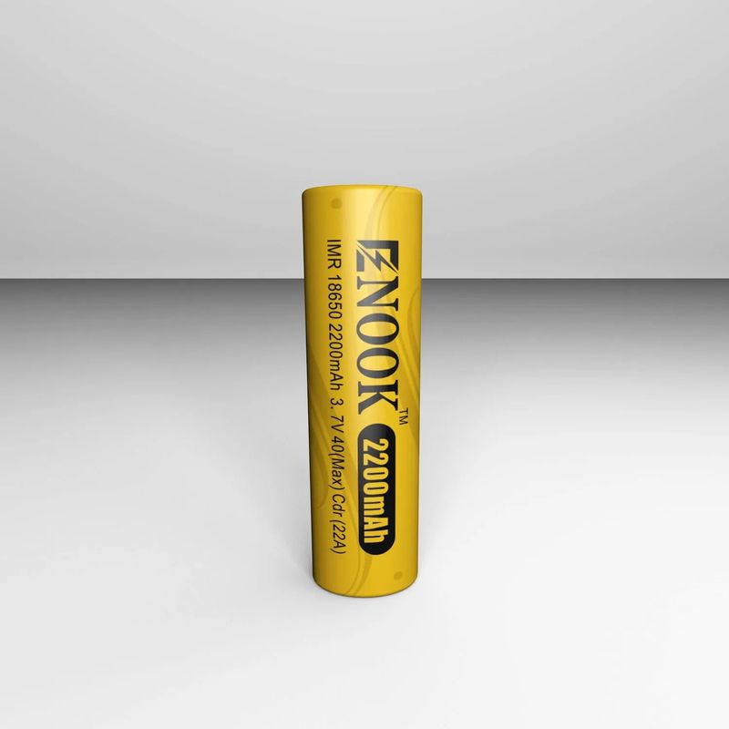 سعر الجملة 18650 3.7 فولت 2200mah بطارية قابلة لإعادة الشحن 40A 3.7 فولت مود 18650 بطارية ليثيوم أيون صفراء