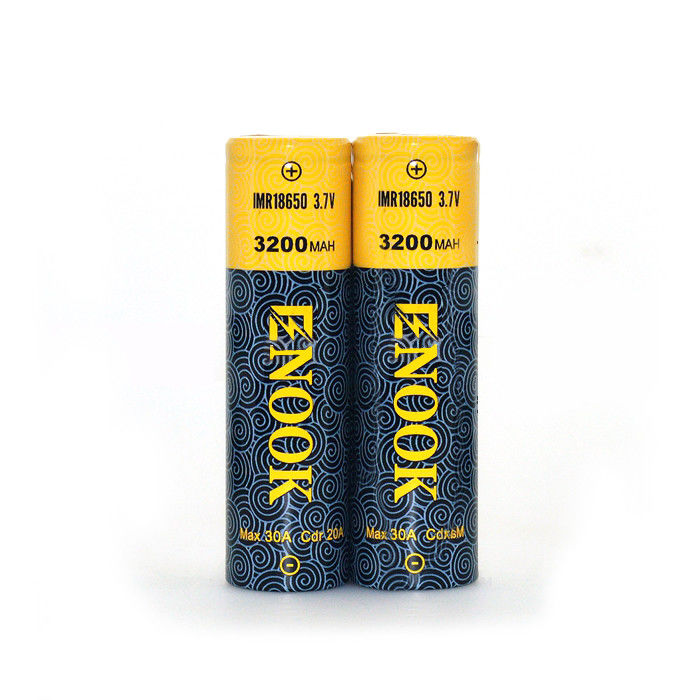 18650 بطارية ليثيوم أيون صغيرة 30A 3.7v 3200mah بطارية قابلة لإعادة الشحن للأدوات الكهربائية