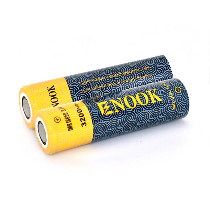 18650 بطارية ليثيوم أيون صغيرة 30A 3.7v 3200mah بطارية قابلة لإعادة الشحن للأدوات الكهربائية