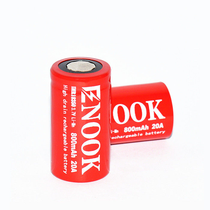 بطارية إم آر قابلة لإعادة الشحن بطارية لي آيون 800mAh 20amp 18350 بطارية لي Mn لمصابيح الكشاف