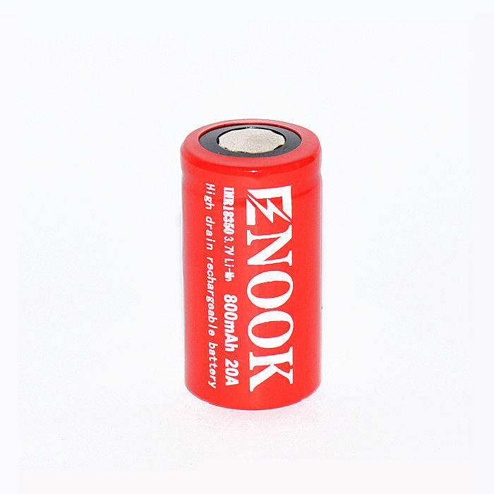 بطارية إم آر قابلة لإعادة الشحن بطارية لي آيون 800mAh 20amp 18350 بطارية لي Mn لمصابيح الكشاف