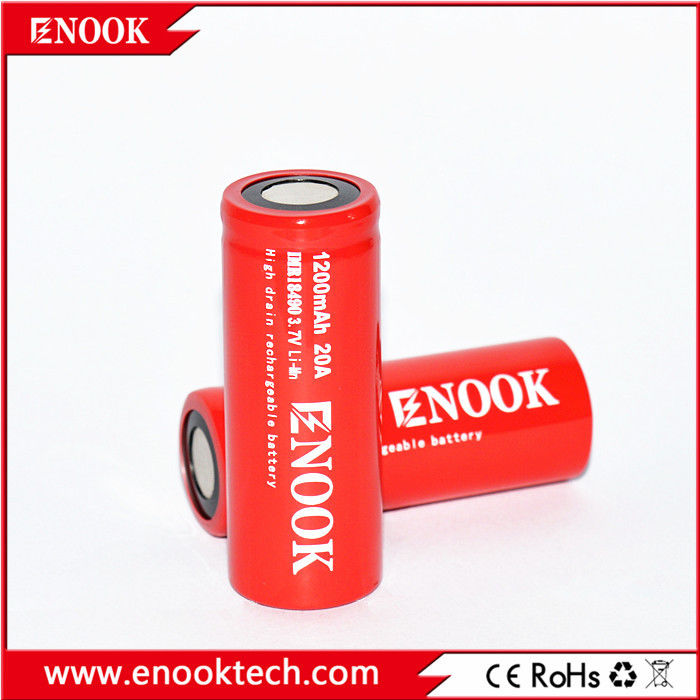 18490 سلندر بطارية ليثيوم أيون 1200mAh 3.7V 20A للدراجة الكهربائية