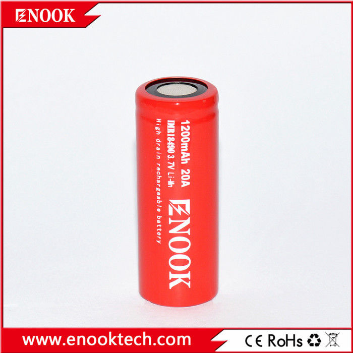18490 1200mAh 20A 3.7V الدراجة الكهربائية بطارية قابلة لإعادة الشحن
