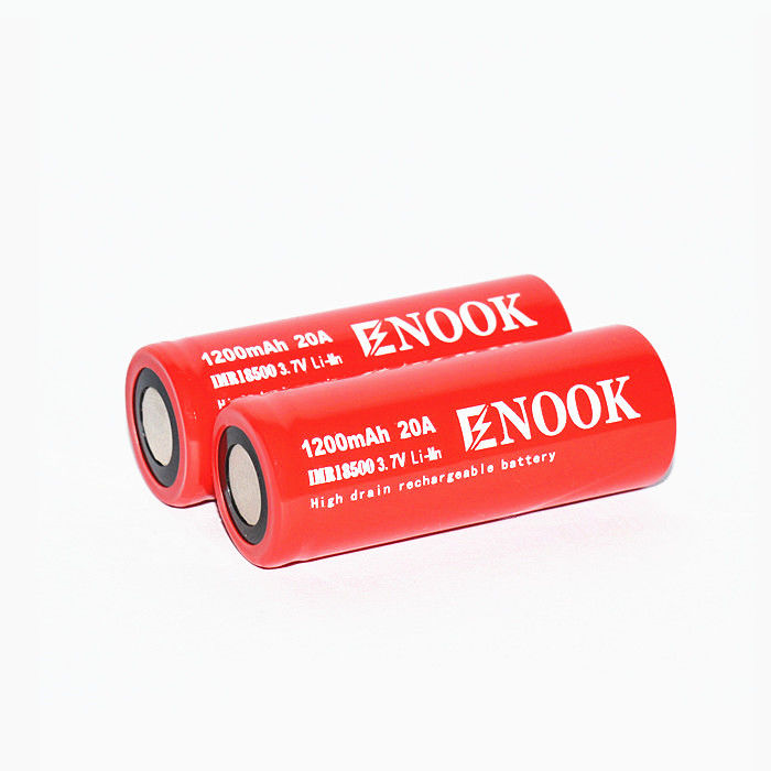 إنوك 1200mAh 20A بطارية ليثيوم أيون 3.7V 18500 بطارية ليثيوم أيون قابلة لإعادة الشحن
