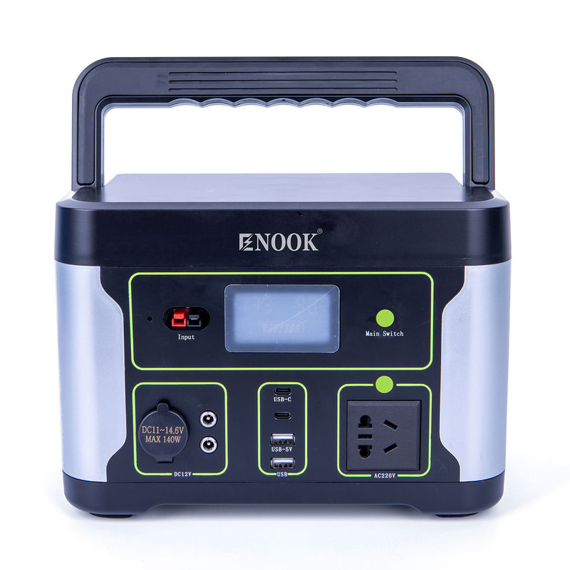 500W محطات الطاقة المحمولة LiFePO4 خارج المنزل بطارية تخزين الطاقة للحاسوب المحمول