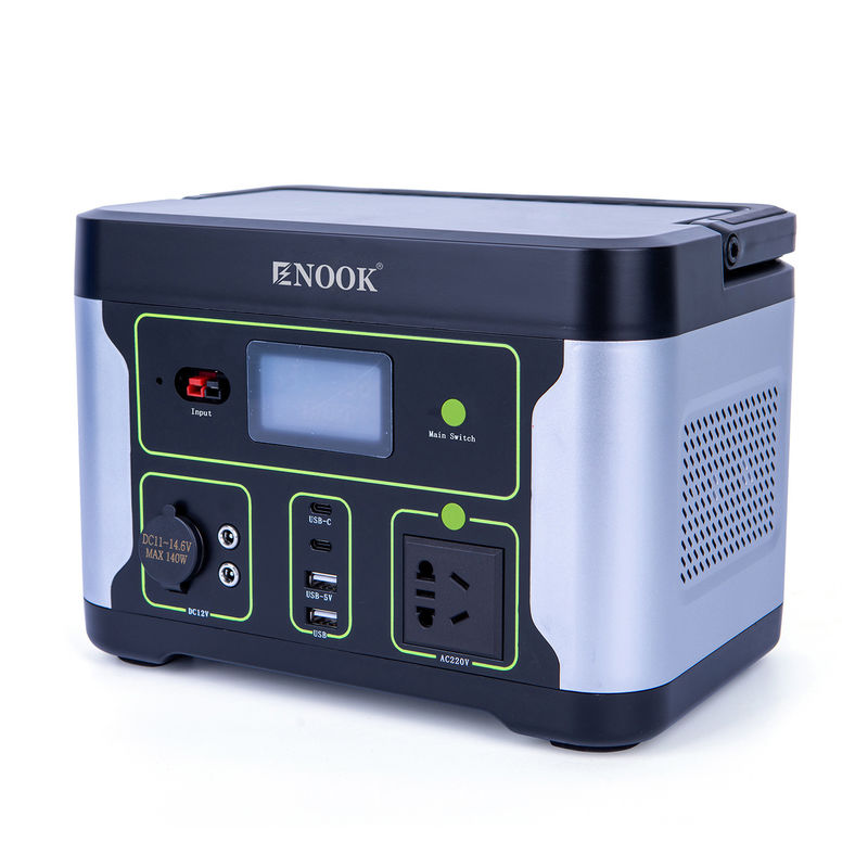 500W محطات الطاقة المحمولة LiFePO4 خارج المنزل بطارية تخزين الطاقة للحاسوب المحمول