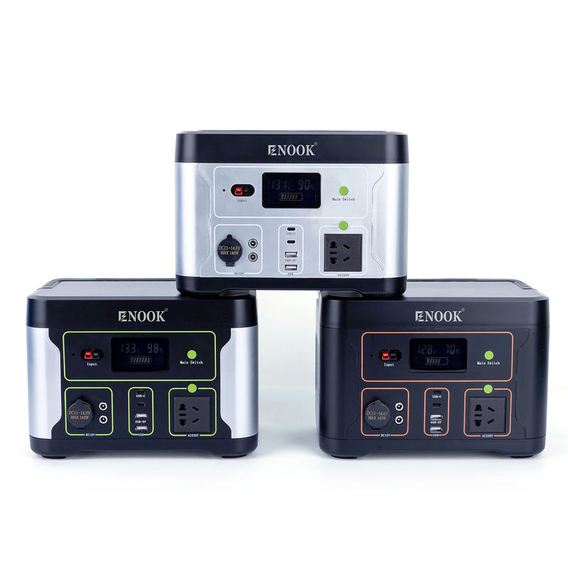 500W محطات الطاقة المحمولة LiFePO4 خارج المنزل بطارية تخزين الطاقة للحاسوب المحمول