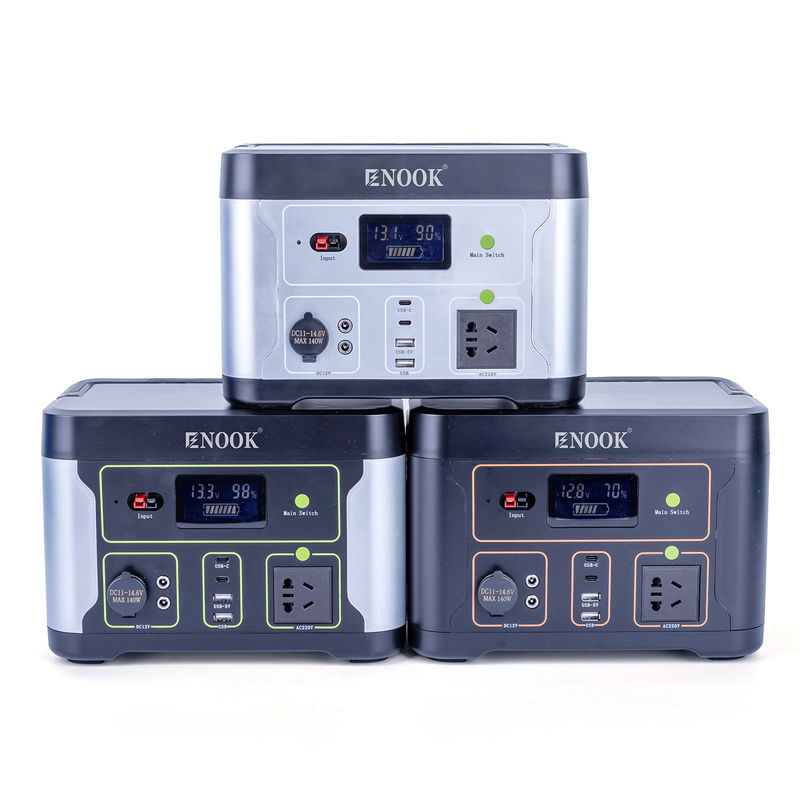 500W محطات الطاقة المحمولة LiFePO4 خارج المنزل بطارية تخزين الطاقة للحاسوب المحمول