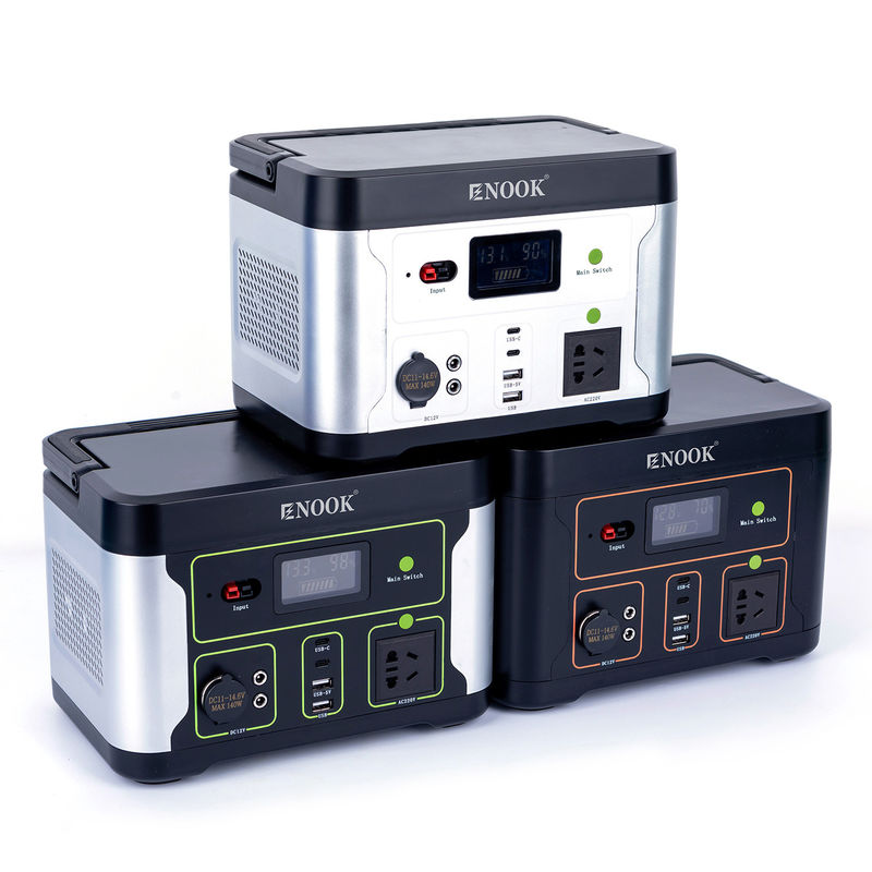 500W محطات الطاقة المحمولة LiFePO4 خارج المنزل بطارية تخزين الطاقة للحاسوب المحمول