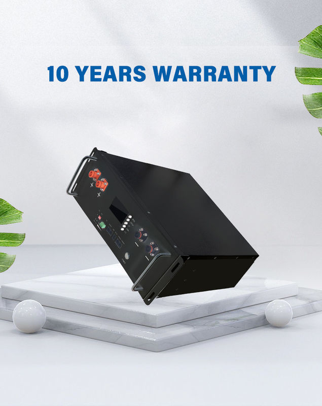 نظام تخزين الطاقة الشمسية Lifepo4 بطارية ليثيوم أيون 51.2V 100ah بطارية ليتيوم lifepo4 10kwh بطاريات خادم مثبتة على الرف