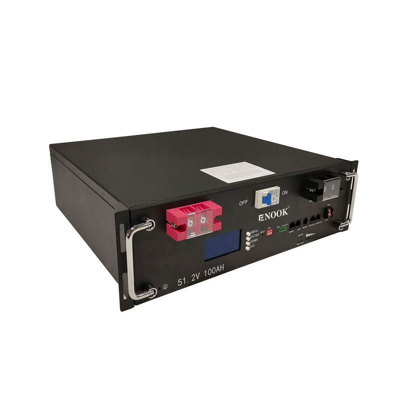 بطارية إينوك الليثيوم 51.2V 100ah 200ah بطارية LiFePO4 Server Rack مع شاشة LCD لنظام تخزين بطارية منزلية
