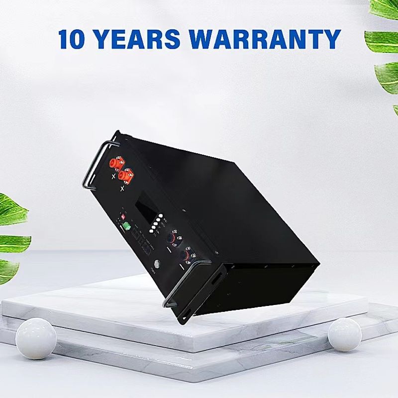 Smart BMS LiFePO4 10kwh 48V 200Ah الخادم الليثيوم الأيوني الشمسي حزمة بطارية مثبتة على الرف للنظام الشمسي