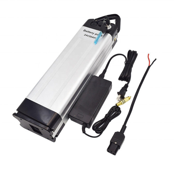 السمك الفضي 36V 48V 52V 10Ah 13Ah 15Ah 18Ah 20Ah بطارية الدراجة الكهربائية 500W 1000W 1500W بطارية ليثيوم أيون