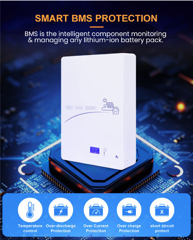Enook Powerwall بطارية الليثيوم الأيونية الشمسية 48V 5Kw 10Kw 100Ah 200Ah الطاقة الجدارية Lifepo4 المنزل تخزين الطاقة الشمسية