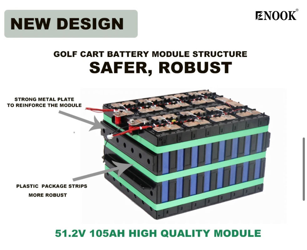شحن بطارية عربة الغولف 12.8v 24v 36v 48v 51.2v 72v 100AH بطارية ليثيوم أيون لايفبو4 مع برنامج ذكي BMS