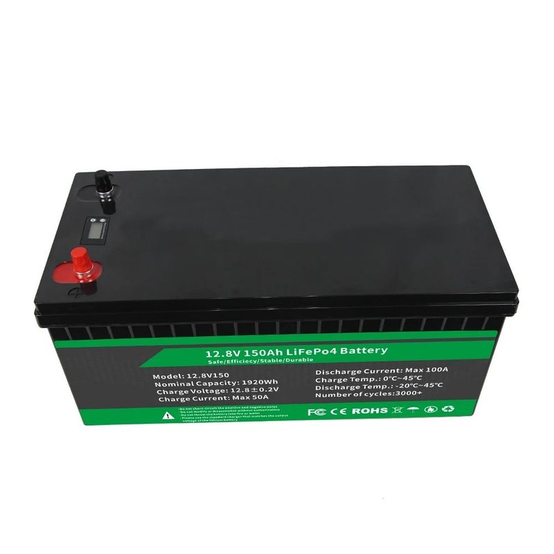 12.8v 100ah 150ah 105ah 200ah بطارية ليثيوم أيون مع وظيفة BMS المتقدمة حياة دورة طويلة